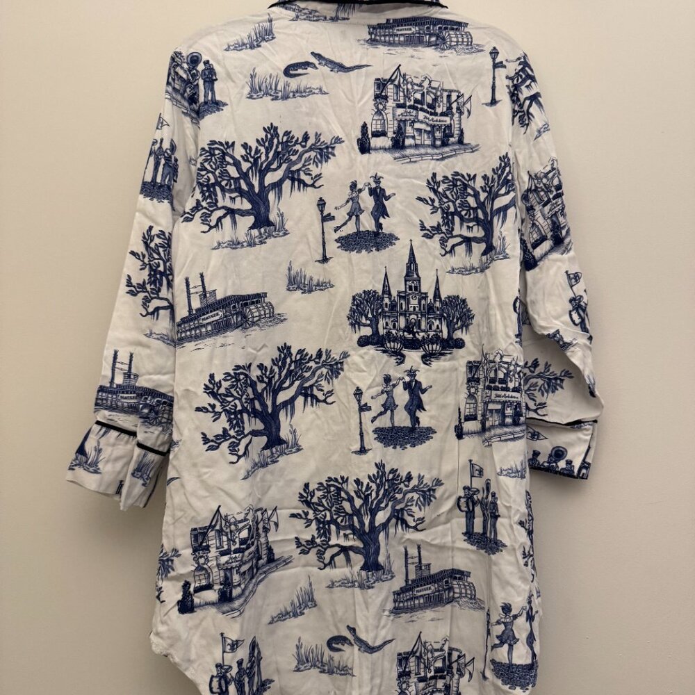 New Orleans Toile Sleep Shirt - Picture 8 of 11